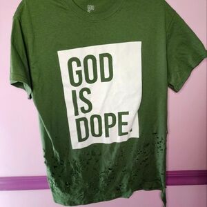 God Is Dope Women's T-Shirt Sz. M